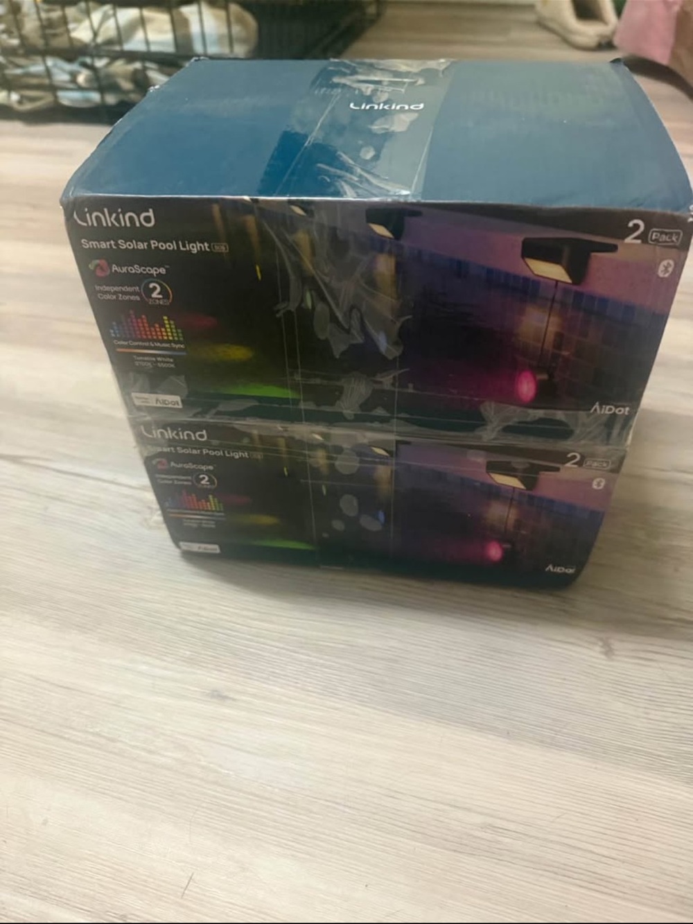 Smart RGB Solar Pool Lights - Color-Changing LED - Picture 2 of 2